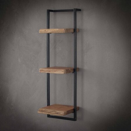 BelaLuz Landelijke wandplank Orlando 30 x 100 cm acaciahout