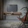 Landelijk TV meubel Houston|2 vakken|110 cm|acaciahout
