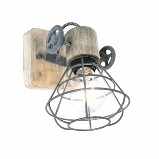 Wandlamp Geurnesey 1-lichts Grijs