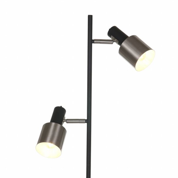 Anne Lighting Moderne - Vloerlamp - Zwart - 2 lichts - Fjorgard