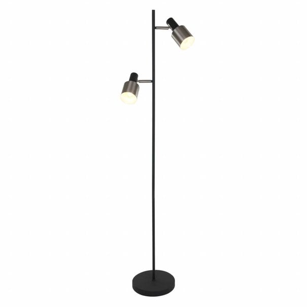 Anne Lighting Moderne - Vloerlamp - Zwart - 2 lichts - Fjorgard