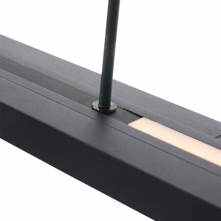 Steinhauer Moderne hanglamp Zelena Motion uittrekbaar zwart