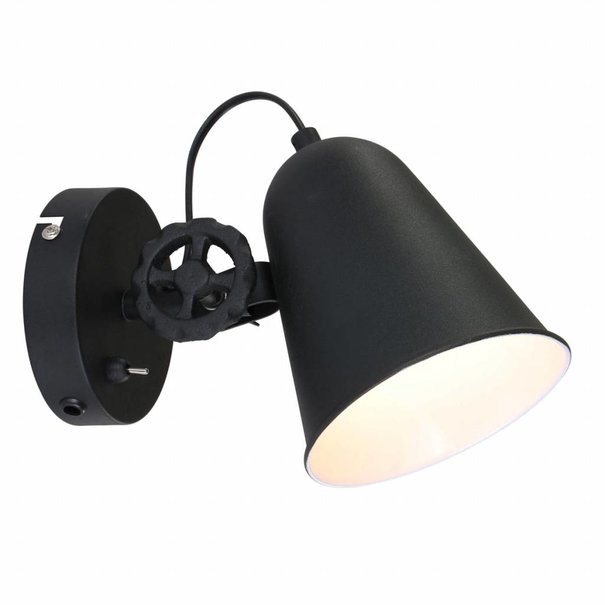 Anne Lighting Moderne - Wandlamp - Zwart - Verstelbaar - Dolphin