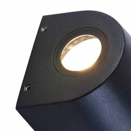 Steinhauer Moderne buiten wandlamp Logan 2-lichts taps zwart