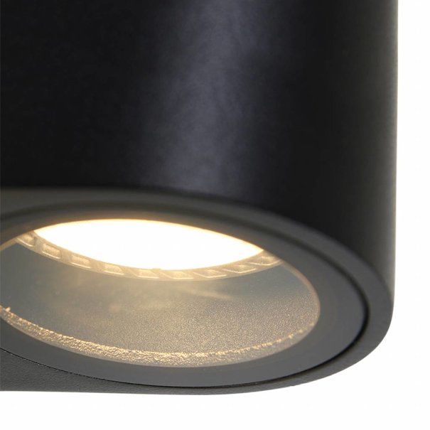 Steinhauer Moderne - Buiten wandlamp - Zwart - 1 lichts rond - Logan