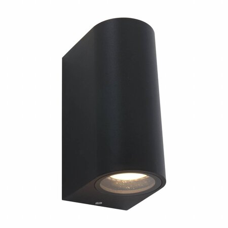 Steinhauer Moderne buiten wandlamp Logan 2-lichts rond zwart