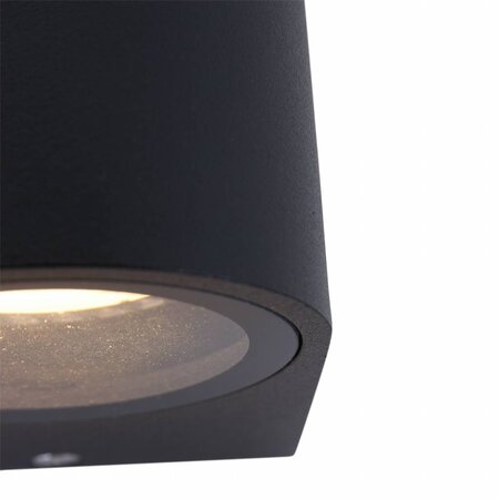 Steinhauer Moderne buiten wandlamp Logan 2-lichts rond zwart