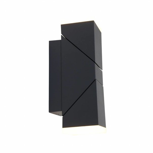 Steinhauer Moderne - Buiten wandlamp - Zwart - Verstelbaar - Jack