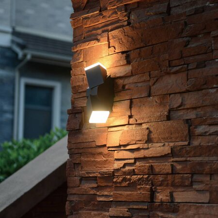 Steinhauer Moderne buiten wandlamp Jack verstelbaar zwart