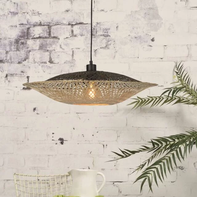 Hanglamp Kalimantan Bamboe medium Naturel