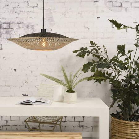 GOOD & MOJO Landelijke hanglamp Kalimantan medium bamboe naturel