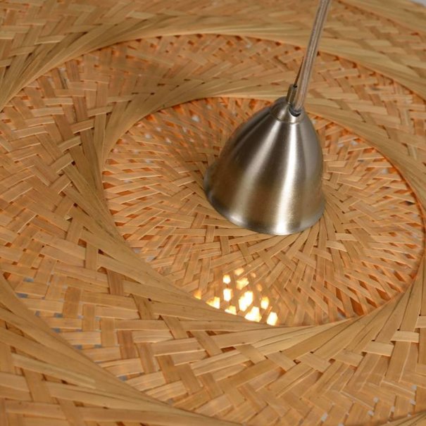 GOOD&MOJO Landelijke - Hanglamp - Naturel - 2 lichts - Palawan