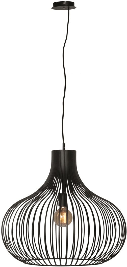 kussen Lokken Vertrouwen op Moderne - Hanglamp - Zwart - 60 cm - Aglio