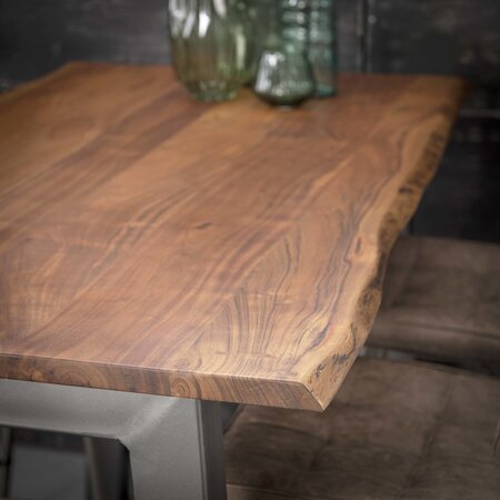 BelaLuz Landelijke bartafel Bruno 147 cm massief acaciahout