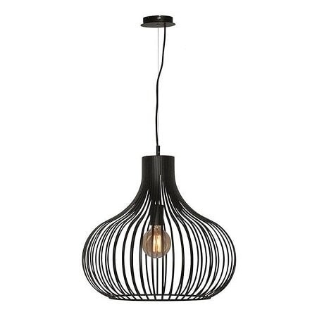 Freelight Industriële hanglamp Aglio 48 cm zwart