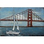 3D Schilderij San Francisco bridge 80 x 120 cm