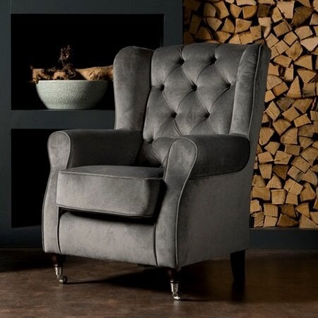 UrbanSofa Landelijke gecapitonneerde fauteuil Palermo