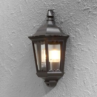 Buiten wandlamp Firenze Flush Zwart
