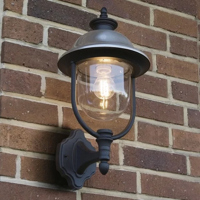Buiten wandlamp Parma Staand Zwart