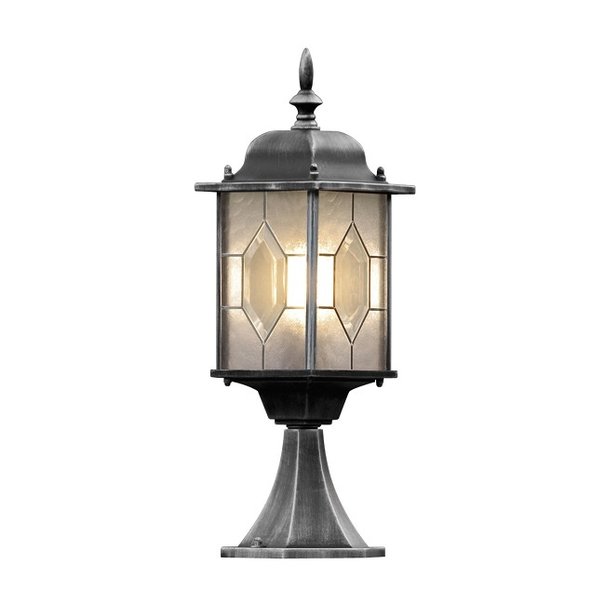 Konstsmide Klassieke - Staande buitenlamp - Zwart - 1 lichts - Milano