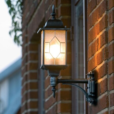 Konstsmide Klassieke staande buitenlamp Milano 53 cm zwart