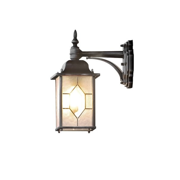 Konstsmide Klassieke - Buiten wandlamp - Zwart - 38 cm - Milano