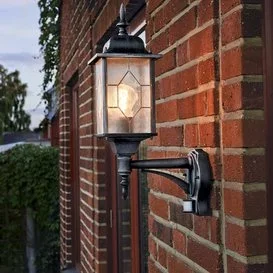 Staande buitenlamp Milano Bewegingsmelder Zwart