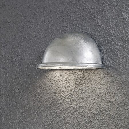 Konstsmide Moderne buiten wandlamp Torino kwartrond gegalvaniseerd staal
