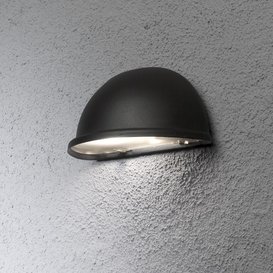Buiten wandlamp Torino Kwartrond Zwart