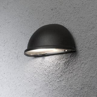 Buiten wandlamp Torino Kwartrond Zwart