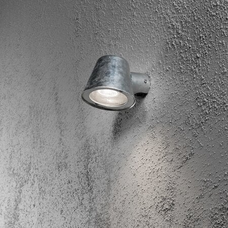 Konstsmide Moderne buiten wandlamp Trieste 11,5 cm gegalvaniseerd staal