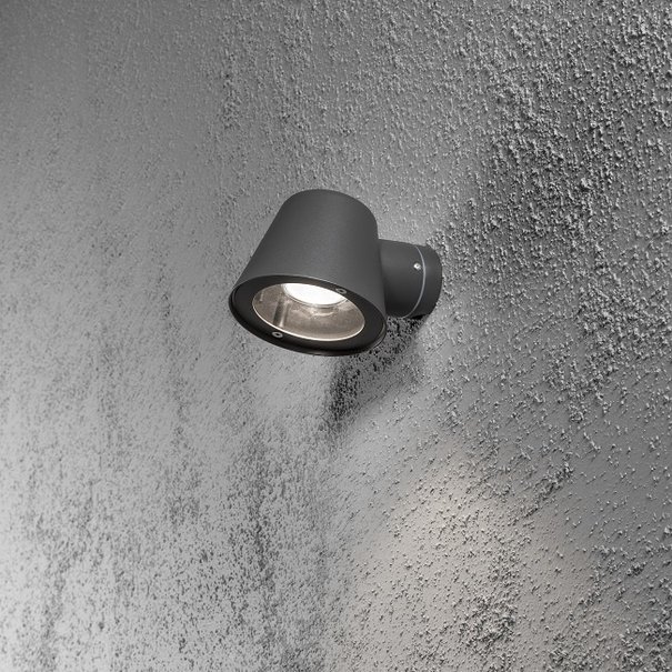 Konstsmide Moderne - Buiten wandlamp - Antraciet grijs - 11,5 cm - Trieste