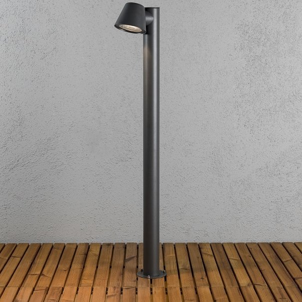 Konstsmide Moderne - Staande buitenlamp - Antraciet grijs - 100 cm - Trieste