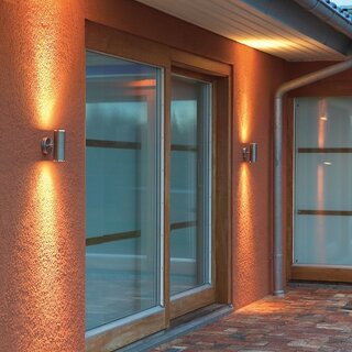 Buiten wandlamp Modena 2-lichts 17 cm RVS