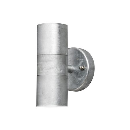 Konstsmide Moderne buiten wandlamp Modena 2-lichts 17 cm gegalvaniseerd staal