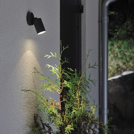 Konstsmide Moderne buiten wandlamp Modena zwenkbaar zwart