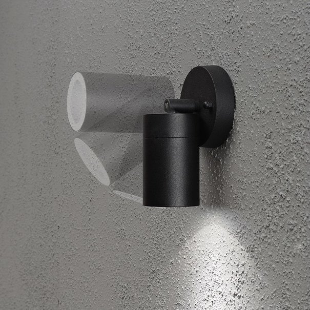 Konstsmide Moderne - Buiten wandlamp - Zwart - Zwenkbaar - Modena