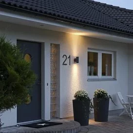 Buiten wandlamp Modena XL Zwart