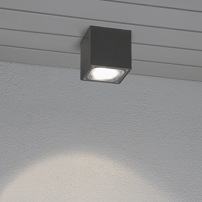 Mellow Hoop van ethisch Moderne - Buiten plafondlamp - Antraciet - PowerLED 6W - Cesena