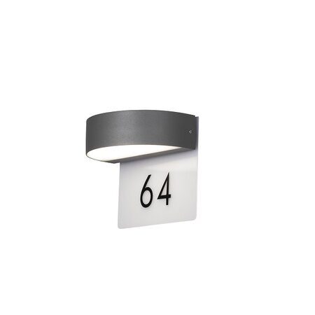 Konstsmide Moderne buiten wandlamp Monza PowerLED 2x 4,5W antraciet