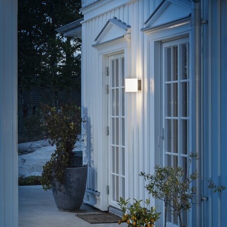 Konstsmide Moderne buiten wandlamp Foggia PowerLED 2x 5W antraciet
