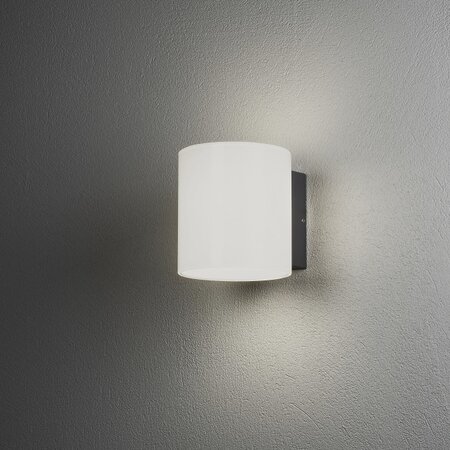 Konstsmide Moderne buiten wandlamp Foggia PowerLED 2x 5W antraciet