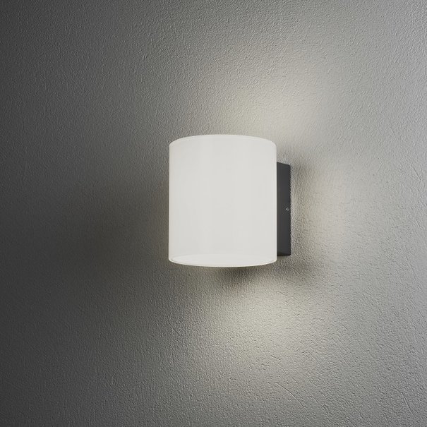 Konstsmide Moderne - Buiten wandlamp - Antraciet - PowerLED 2x 5W - Foggia