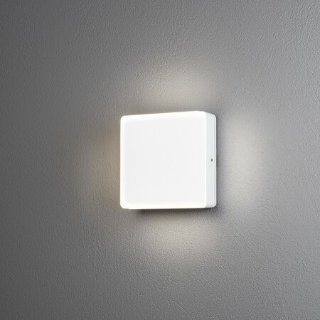Konstsmide Moderne buiten wandlamp Cesena Schemersensor wit