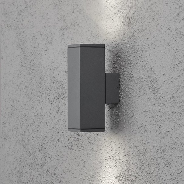 Konstsmide Moderne - Buiten wandlamp - Antraciet - 20 cm - Monza