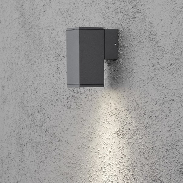 Konstsmide Moderne - Buiten wandlamp - Antraciet - 13.5 cm - Monza