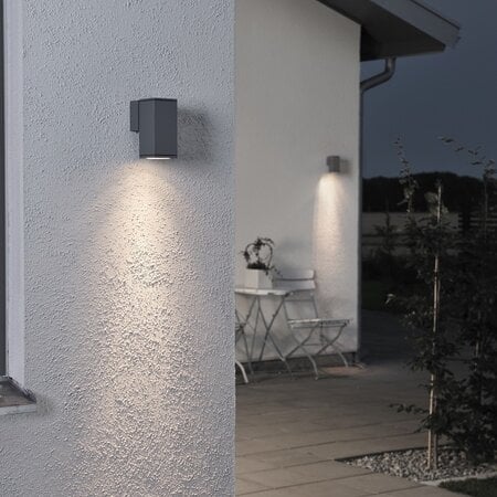 Konstsmide Moderne buiten wandlamp Monza 13,5 cm antraciet