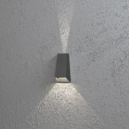Konstsmide Moderne buiten wandlamp Imola 17 cm antraciet