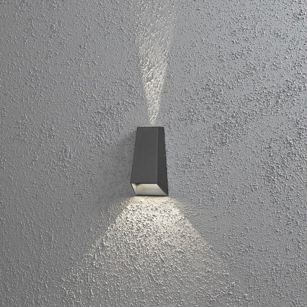 Konstsmide Moderne - Buiten wandlamp - Antraciet - 17 cm - Imola