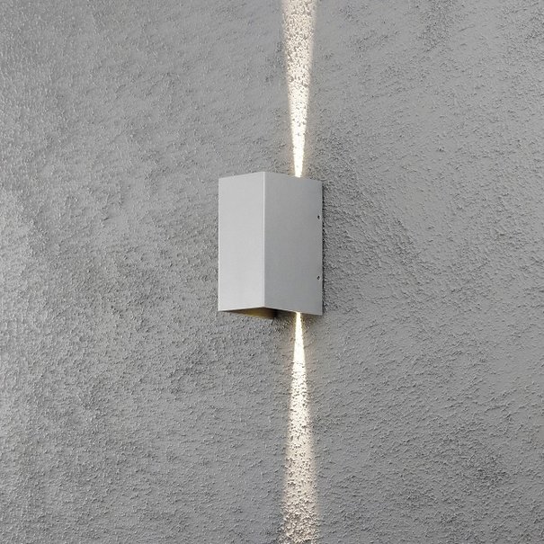 Konstsmide Moderne - Buiten wandlamp - Grijs - 17 cm - Cremona
